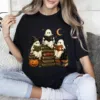 Ghost Reading Halloween T-Shirt