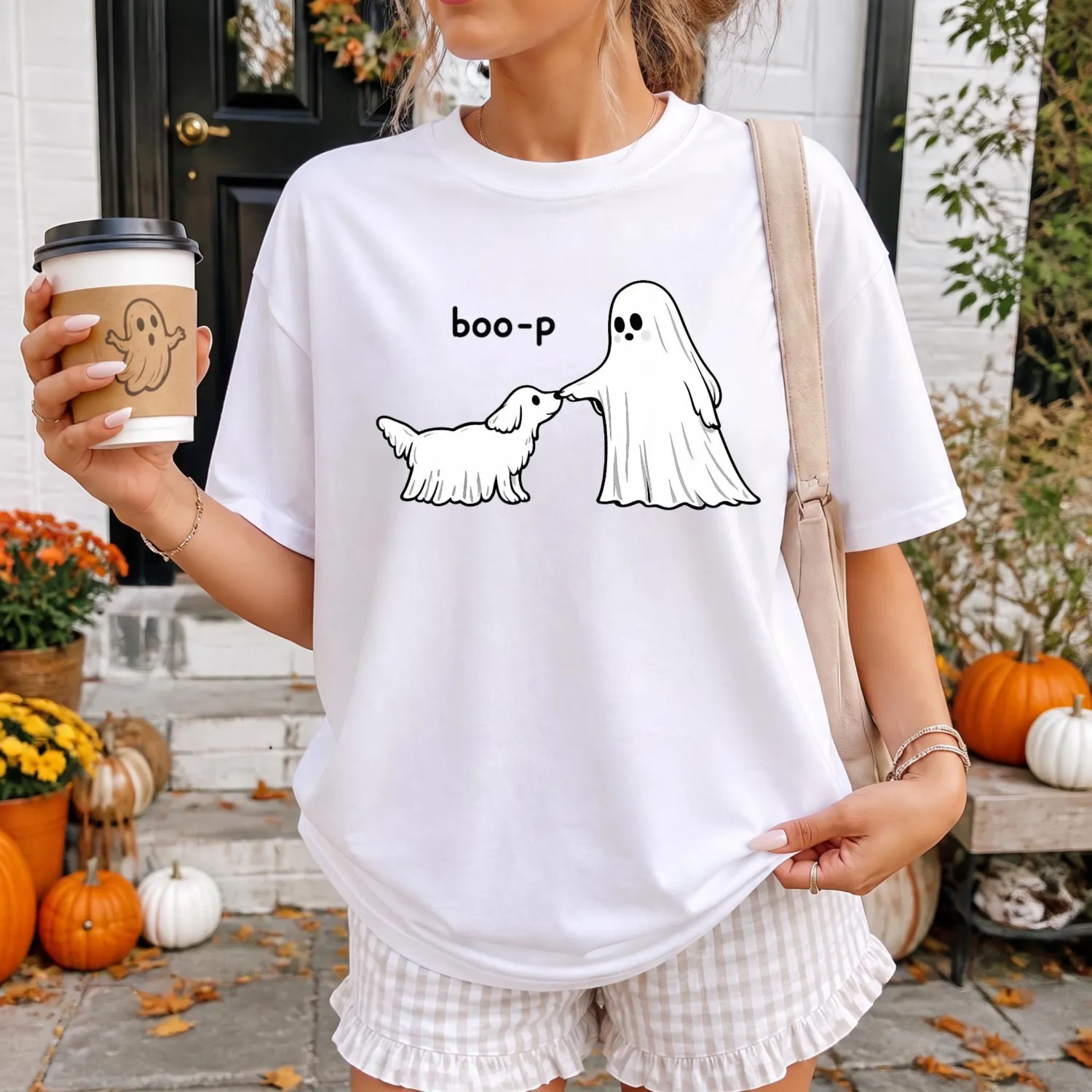 Cute Ghost Dog Halloween T-Shirt