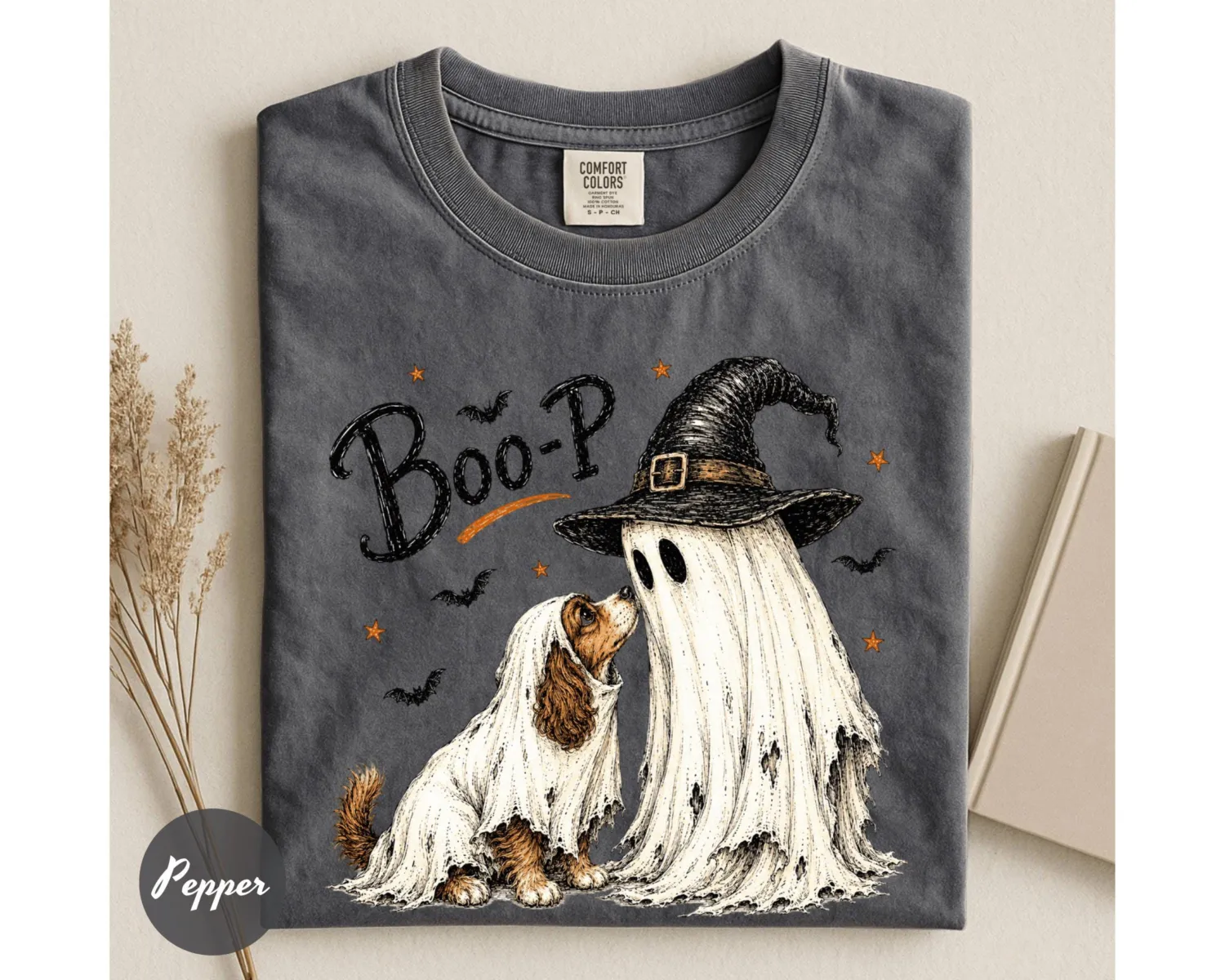 Boo-P Ghost Dog Halloween T-Shirt