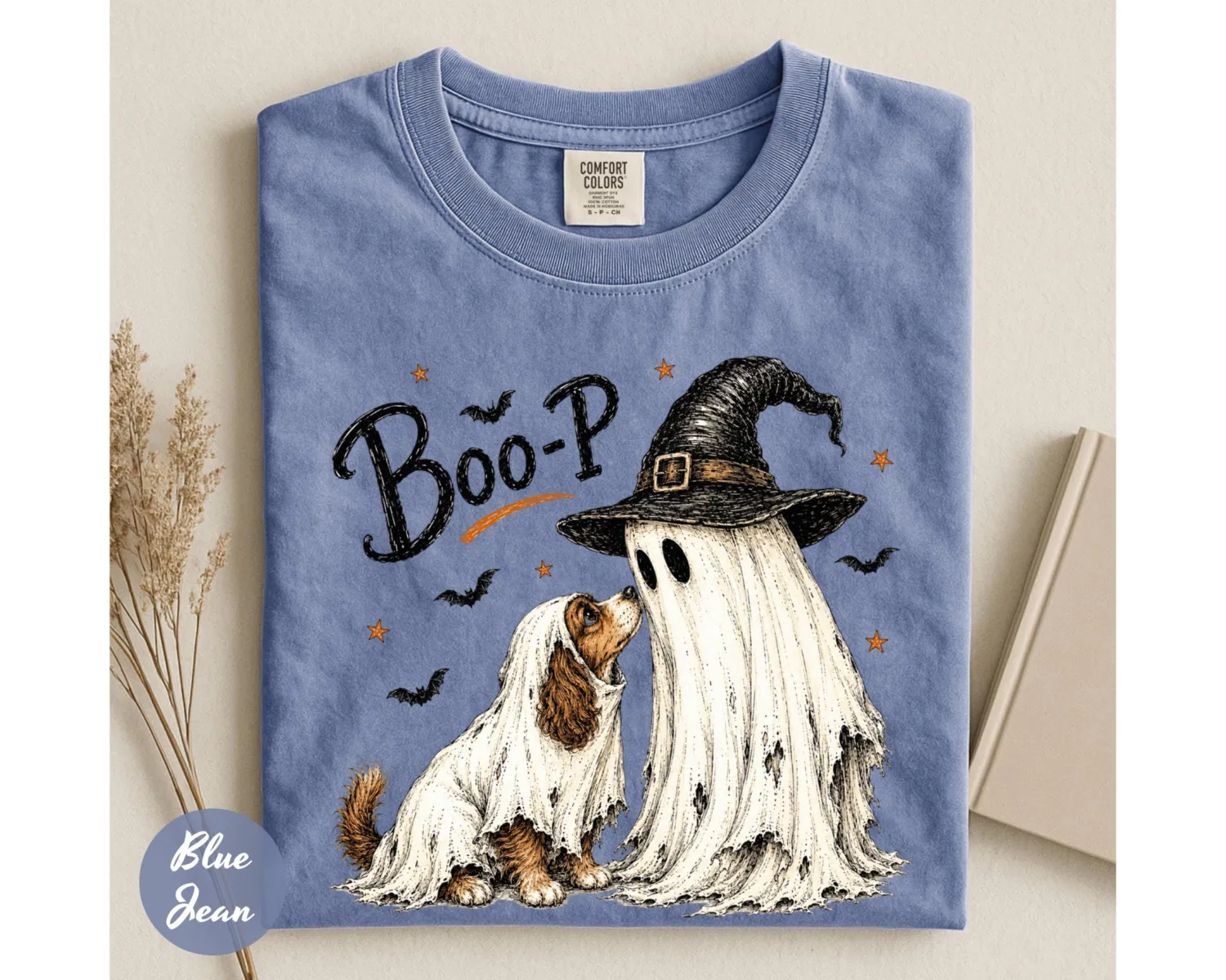 Boo-P Ghost Dog Halloween T-Shirt