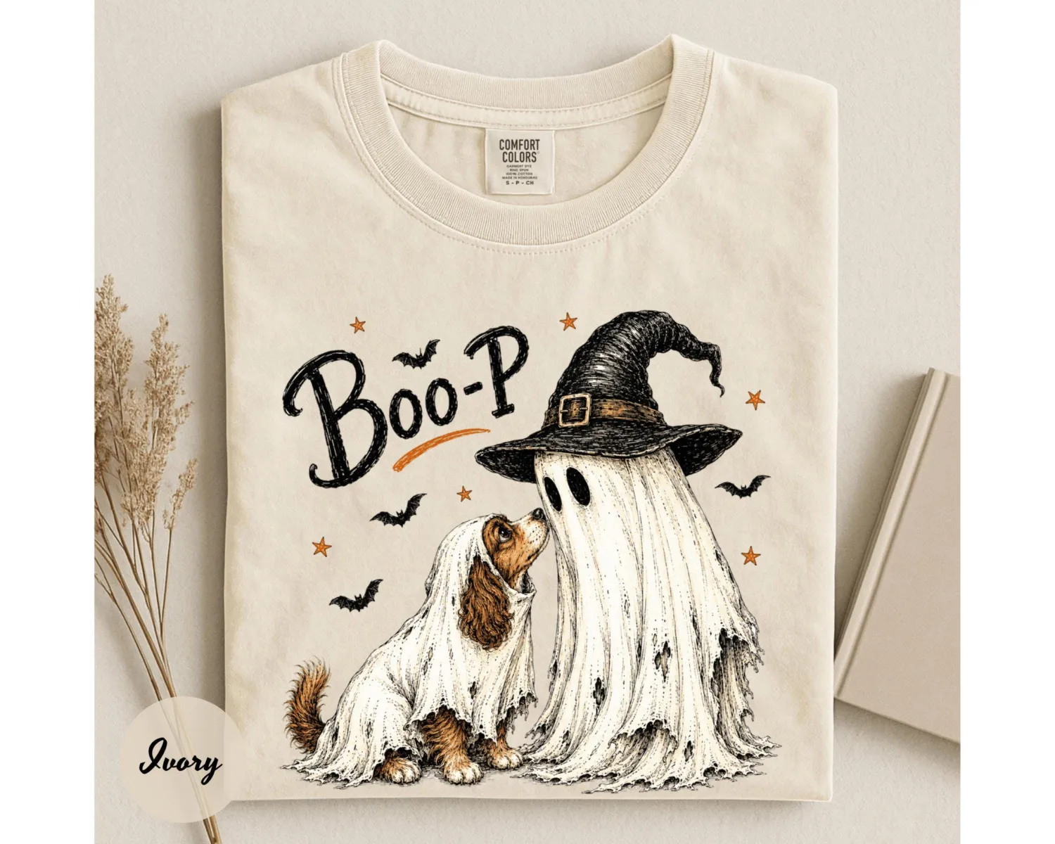 Boo-P Ghost Dog Halloween T-Shirt