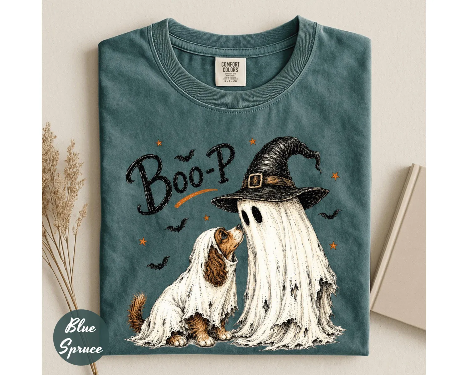 Boo-P Ghost Dog Halloween T-Shirt