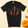 Funny Break Dancing Skeleton Halloween T-Shirt