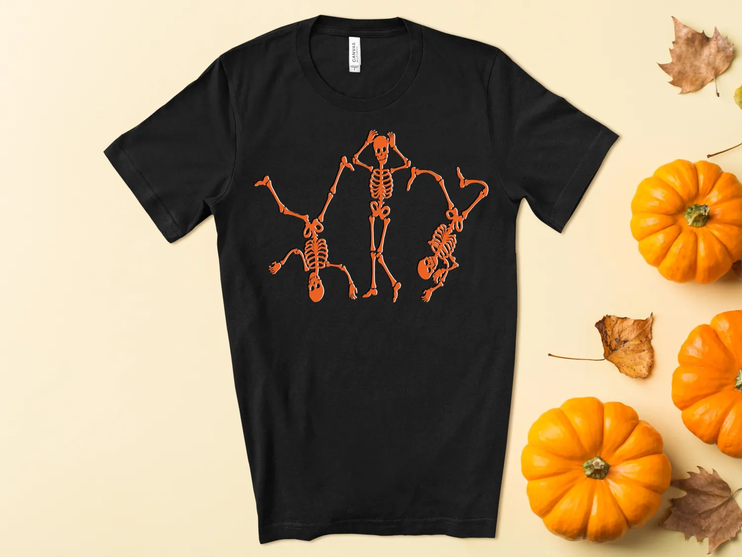 Funny Break Dancing Skeleton Halloween T-Shirt