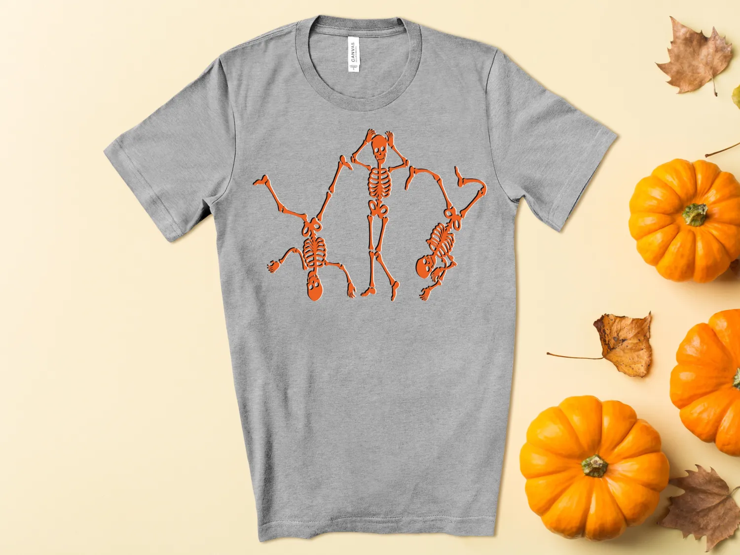 Funny Break Dancing Skeleton Halloween T-Shirt