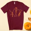 Funny Break Dancing Skeleton Halloween T-Shirt