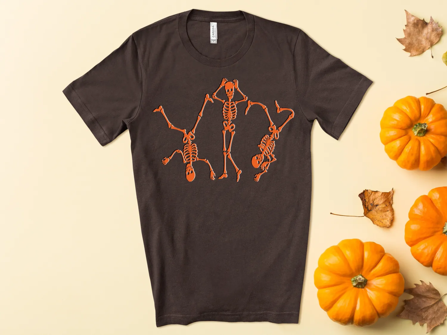 Funny Break Dancing Skeleton Halloween T-Shirt