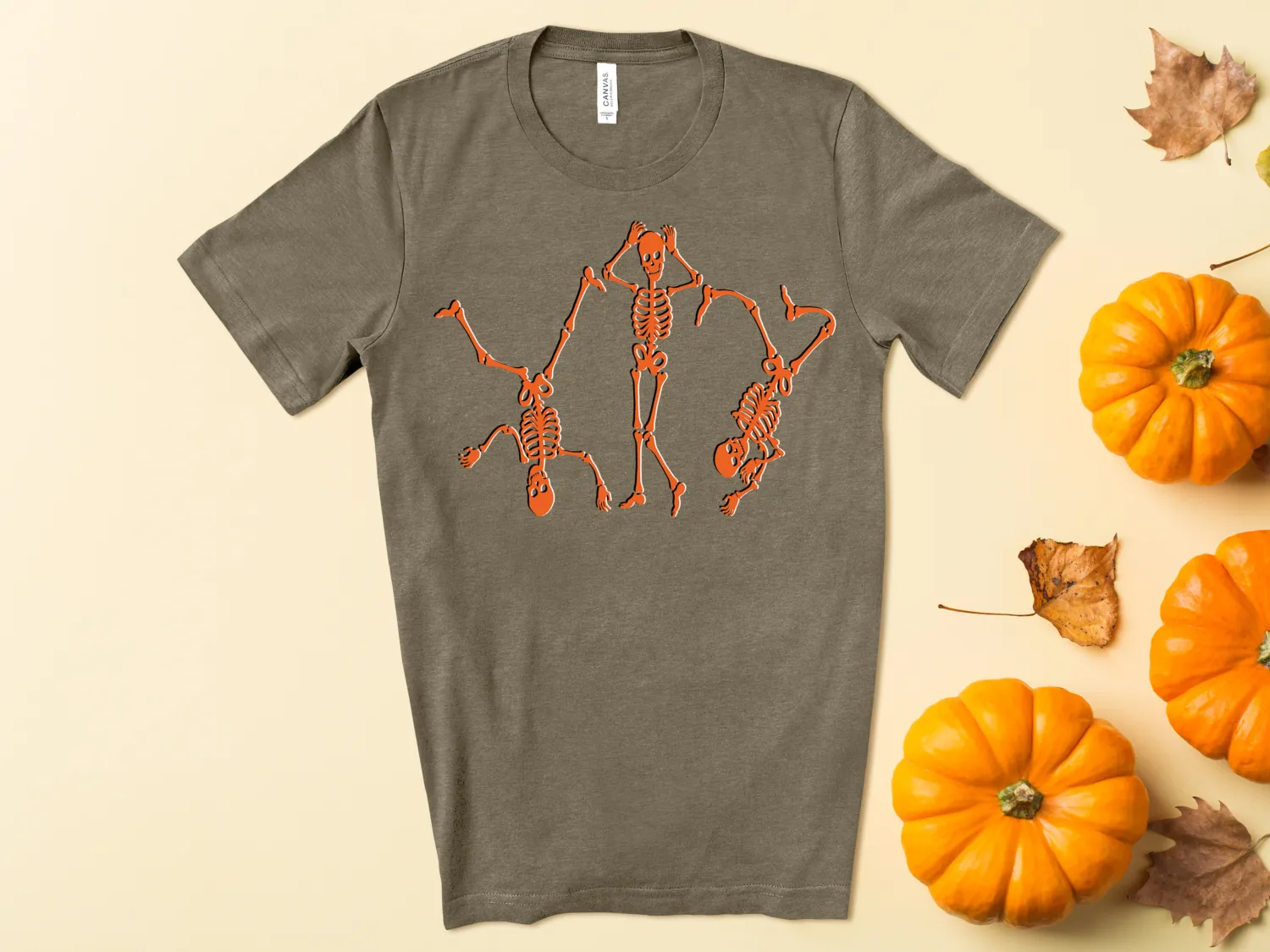 Funny Break Dancing Skeleton Halloween T-Shirt