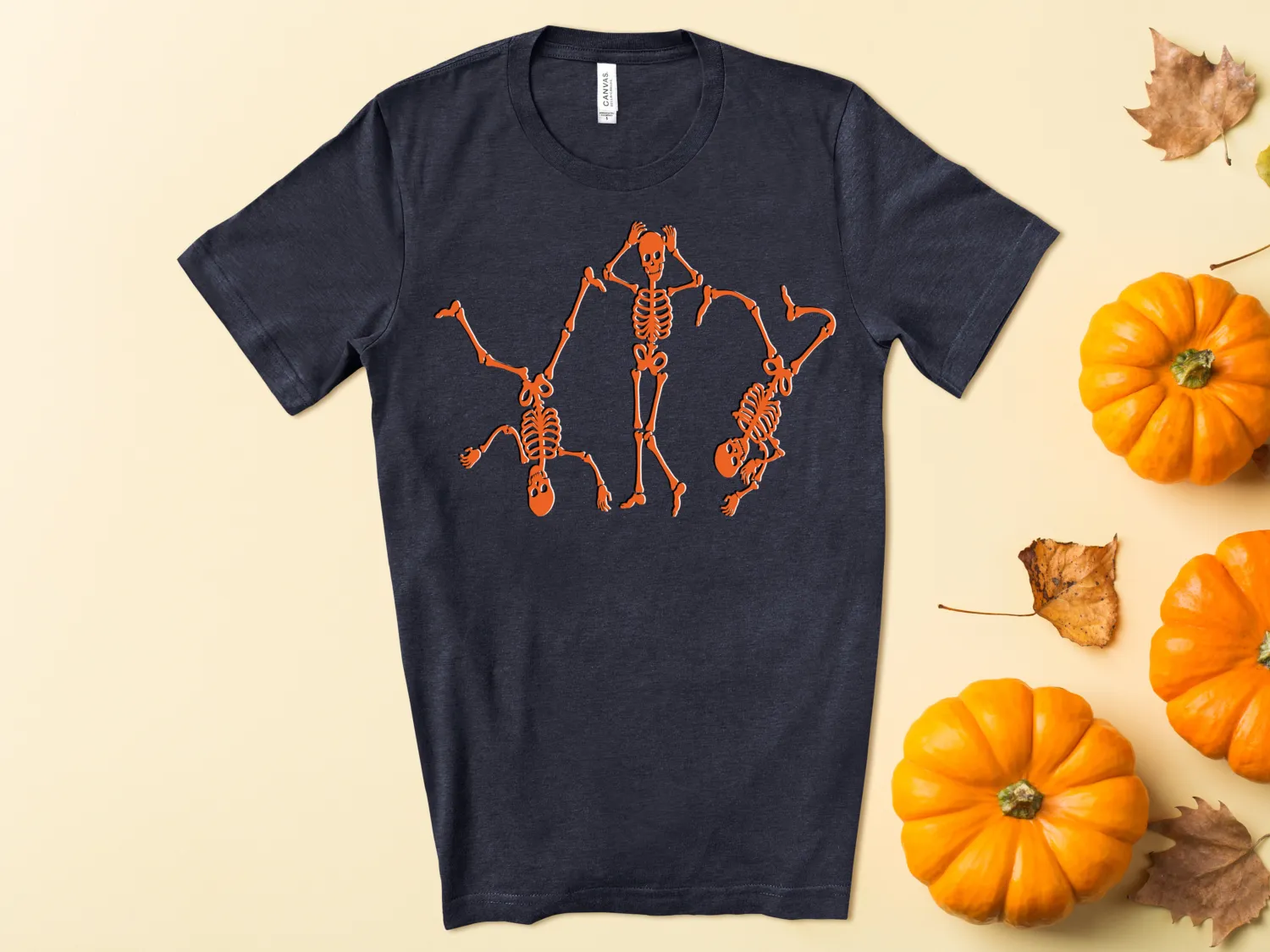 Funny Break Dancing Skeleton Halloween T-Shirt