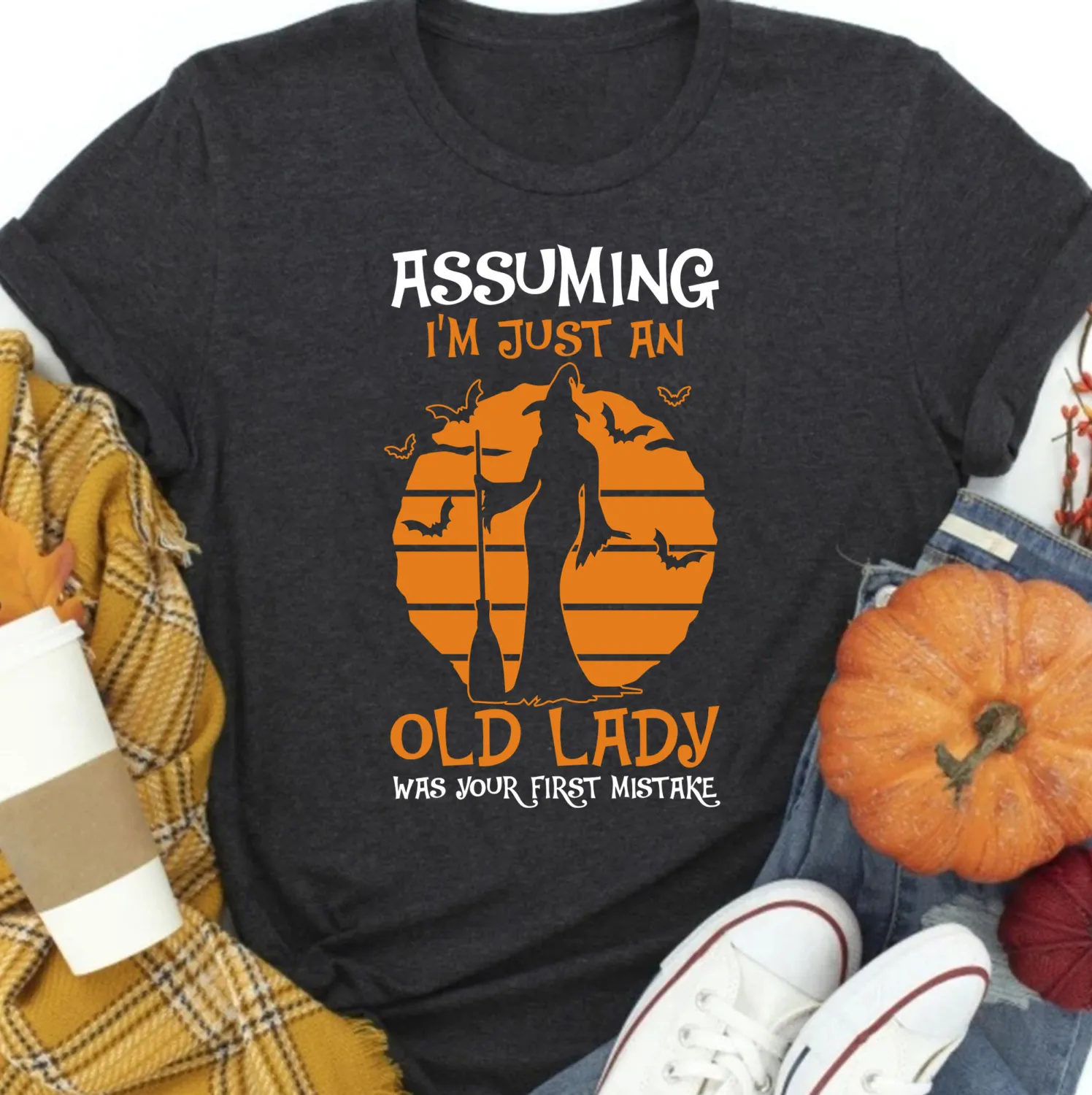 Old Lady Witch Halloween T-Shirt Old Lady Witch Halloween T-Shirt