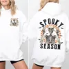 Retro Halloween Skeleton Spooky Season Hoodie