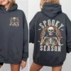 Retro Halloween Skeleton Spooky Season Hoodie