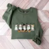 Retro Ghost Dog Halloween Sweatshirt Retro Ghost Dog Halloween Sweatshirt