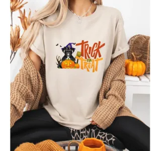 Funny Trick or Treat Mastiff Halloween T-Shirt