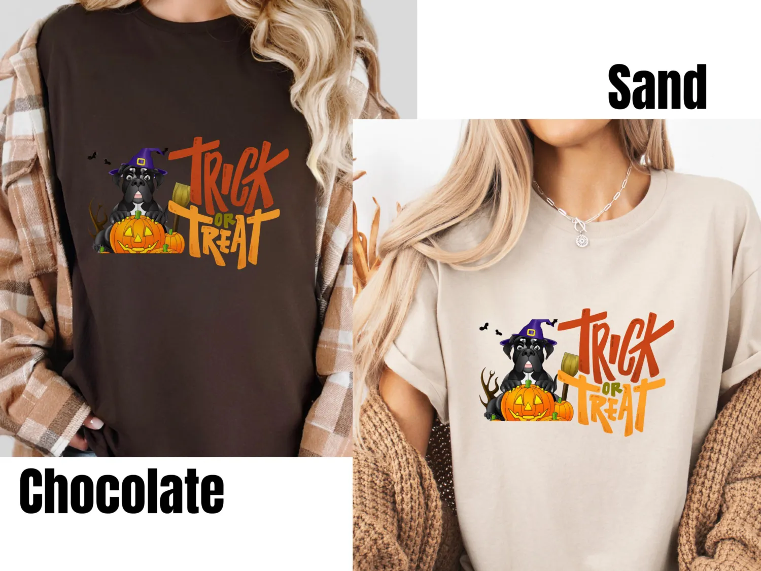 Funny Trick or Treat Mastiff Halloween T-Shirt