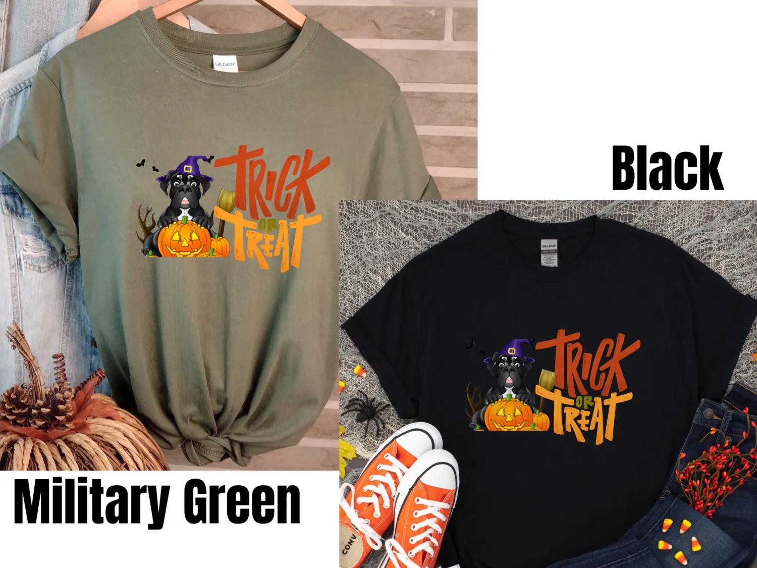 Funny Trick or Treat Mastiff Halloween T-Shirt