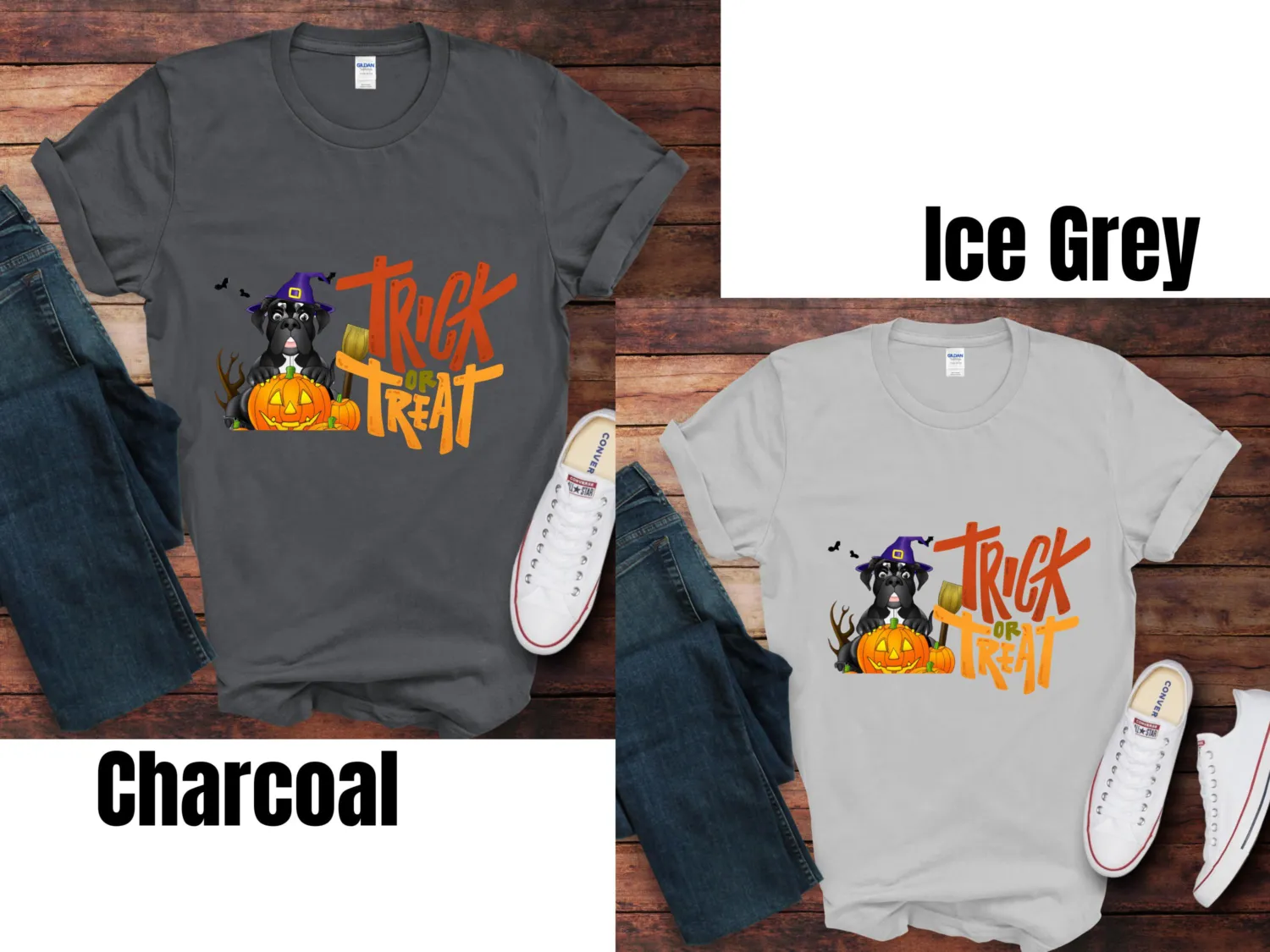 Funny Trick or Treat Mastiff Halloween T-Shirt