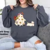 Cute Ghost Dog Halloween Sweatshirt Cute Ghost Dog Halloween Sweatshirt