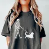 Funny Skeleton Dachshund Halloween T-Shirt