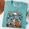 Just Waiting for Halloween Skeleton T-Shirt