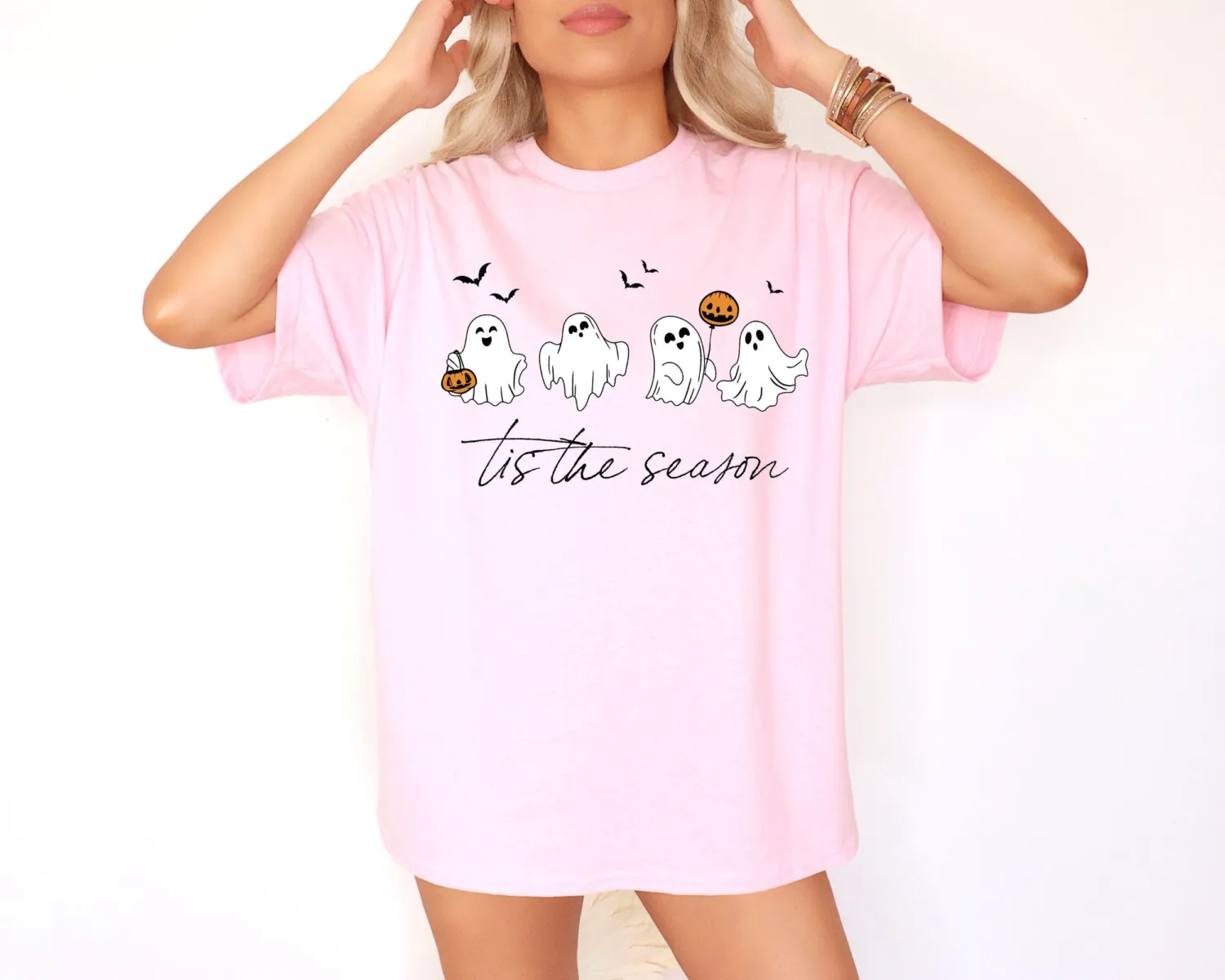 Tis The Season Retro Ghost Halloween T-Shirt