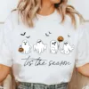Tis The Season Retro Ghost Halloween T-Shirt