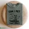 Retro Skeleton Dog Mama Halloween T-Shirt