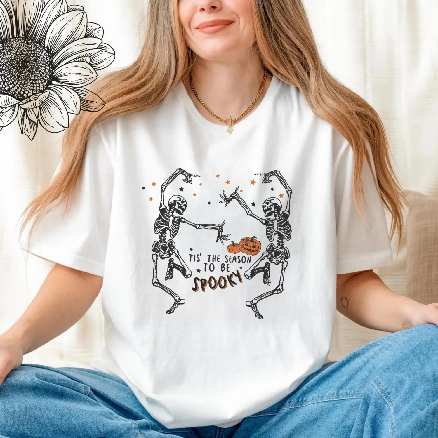 Tis the Season to Be Spooky Dancing Skeleton T-Shirt Tis the Season to Be Spooky Dancing Skeleton T-Shirt