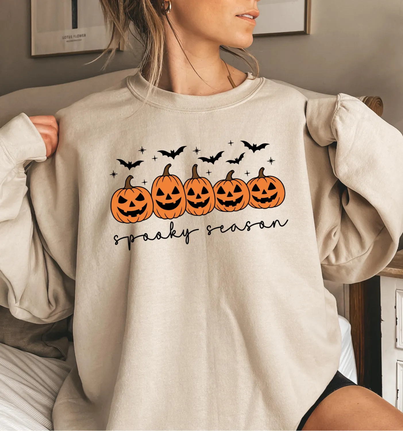 Spooky Season Pumpkin Halloween Sweatshirt