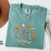Dancing Skeleton Pumpkin Halloween T-Shirt