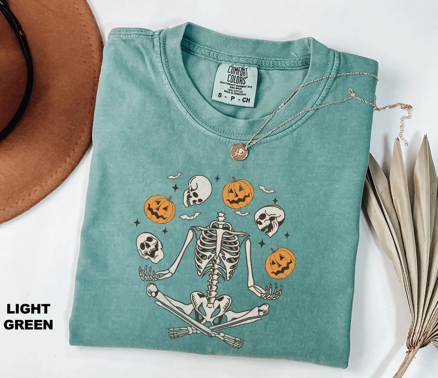 Dancing Skeleton Pumpkin Halloween T-Shirt
