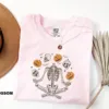 Dancing Skeleton Pumpkin Halloween T-Shirt