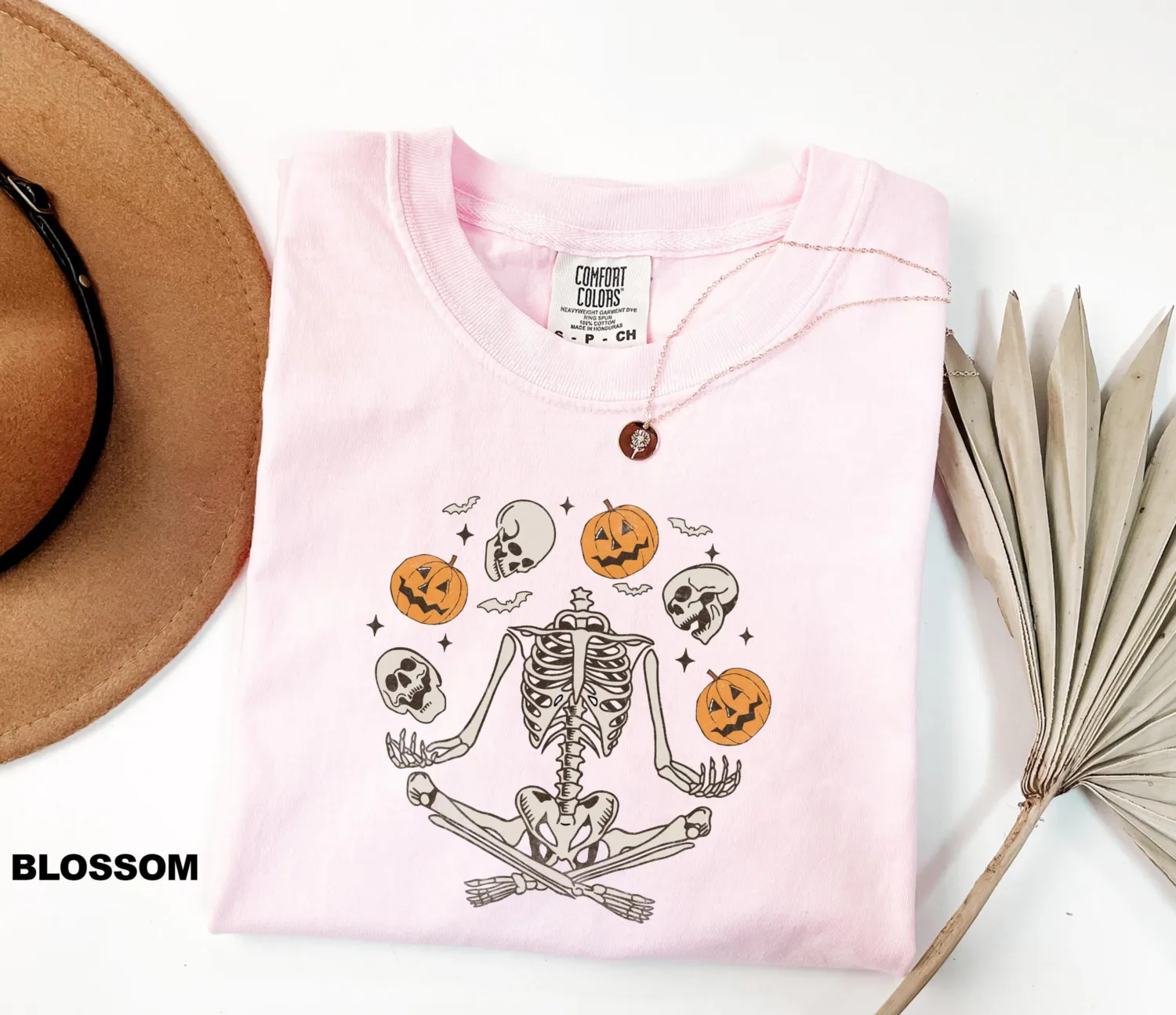 Dancing Skeleton Pumpkin Halloween T-Shirt
