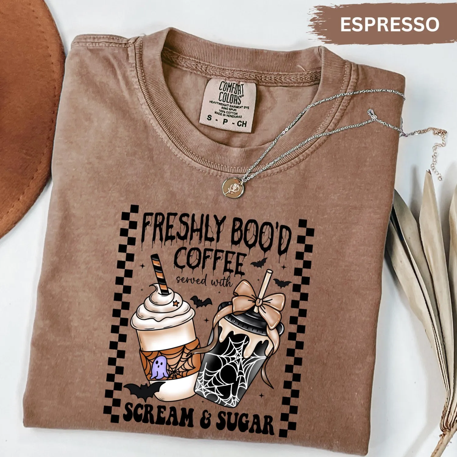 Freshly Boo'd Ghost Coffee Halloween Sweatshirt