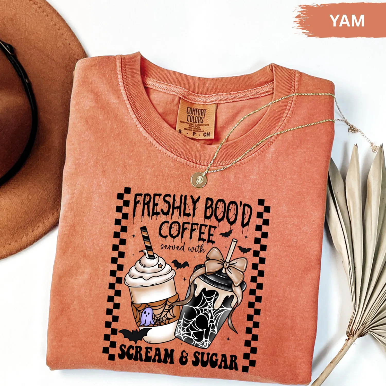 Freshly Boo'd Ghost Coffee Halloween Sweatshirt