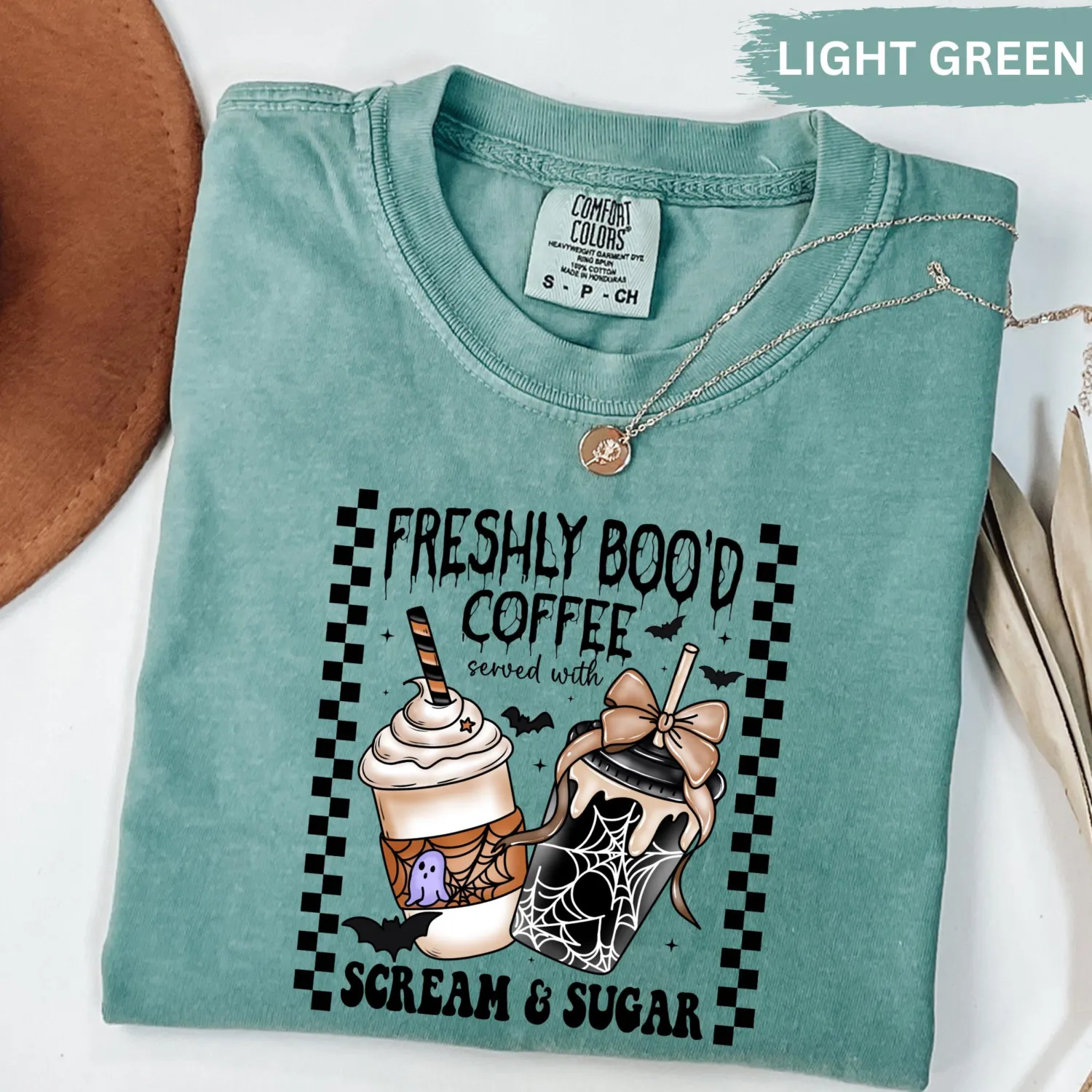 Freshly Boo'd Ghost Coffee Halloween Sweatshirt