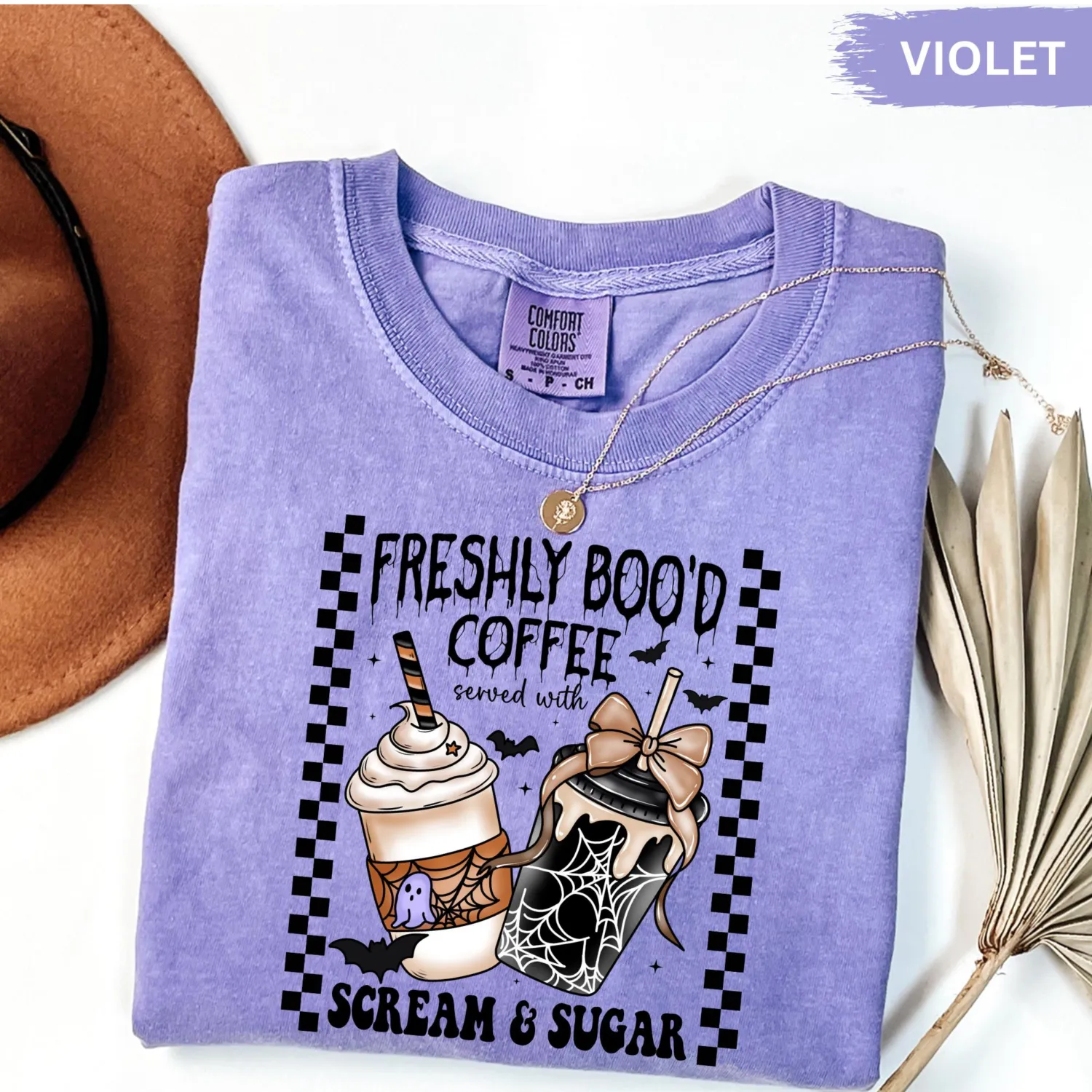 Freshly Boo'd Ghost Coffee Halloween Sweatshirt