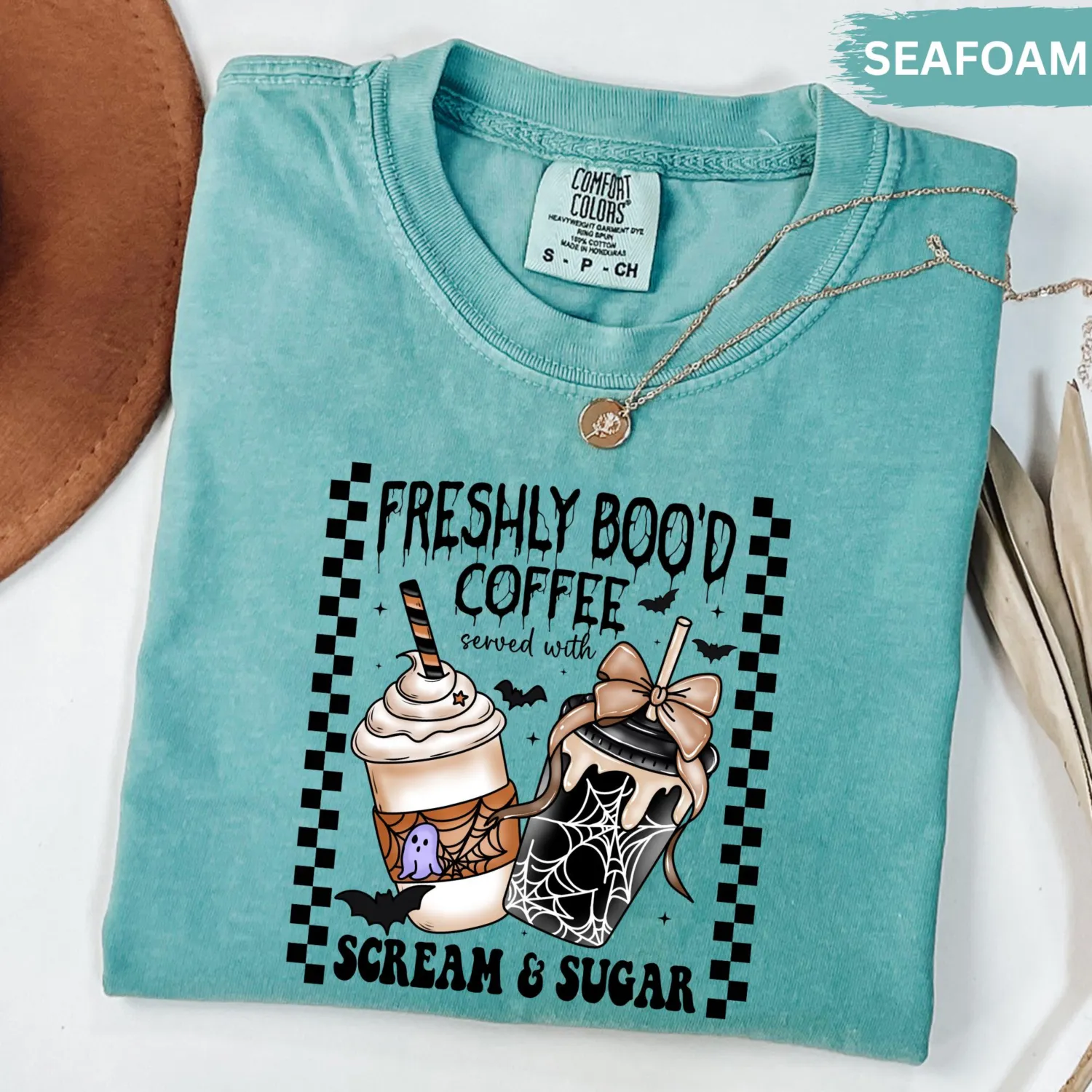 Freshly Boo'd Ghost Coffee Halloween Sweatshirt