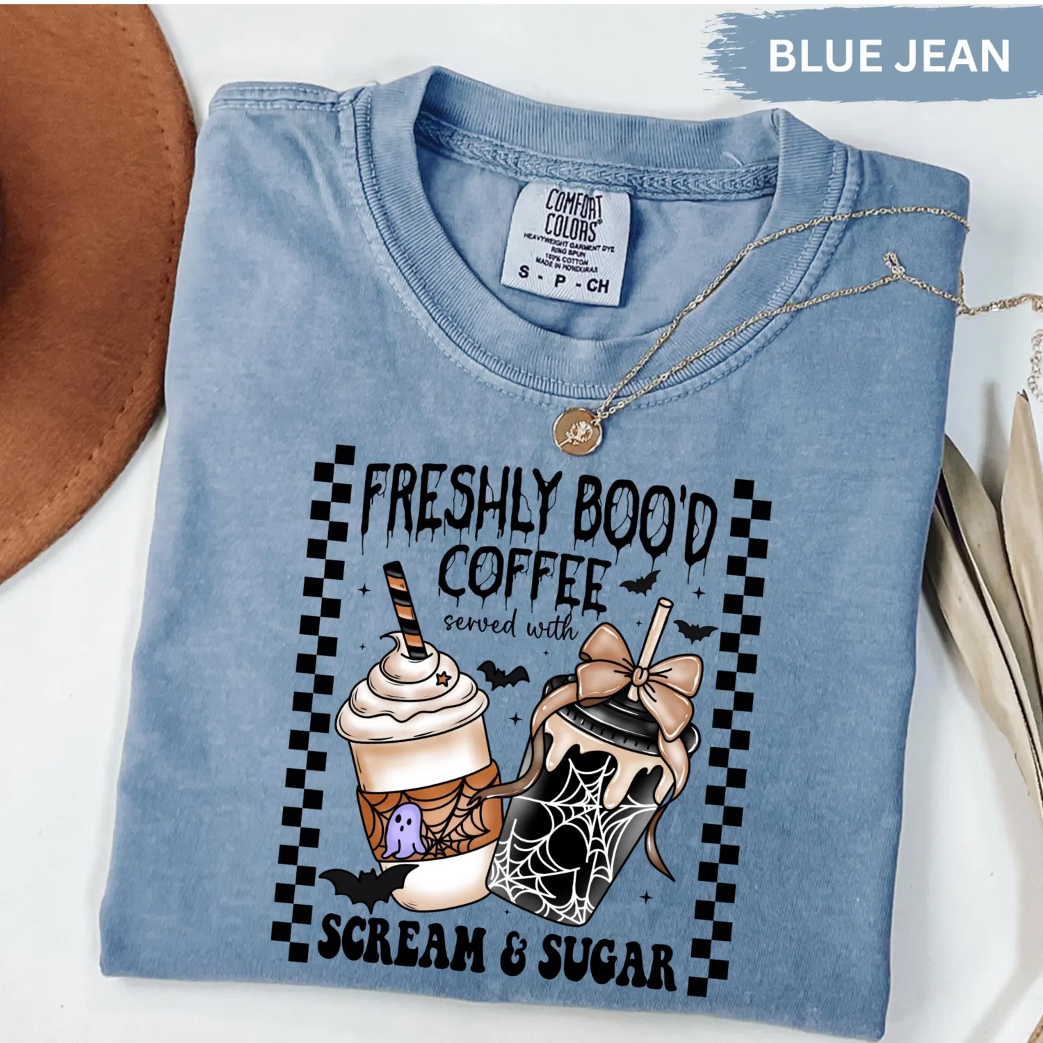 Freshly Boo'd Ghost Coffee Halloween Sweatshirt