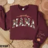 Personalized Spooky Mama Ghost Halloween Sweatshirt