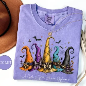 Colorful Witch Hats Halloween T-Shirt