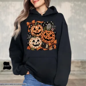 Funny Ghost Pumpkin Halloween Hoodie