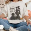 Black Lab Skeleton Witch Halloween T-Shirt