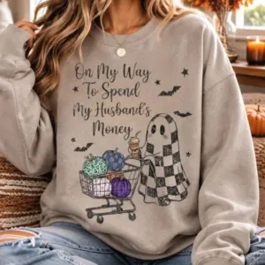 Funny Ghost Pumpkin Halloween Sweatshirt