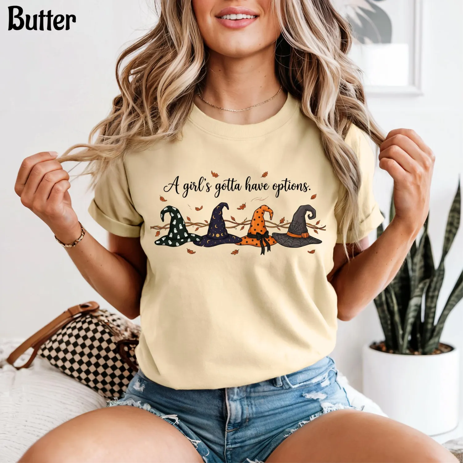 A Girl's Gotta Have Options Witch Halloween T-Shirt