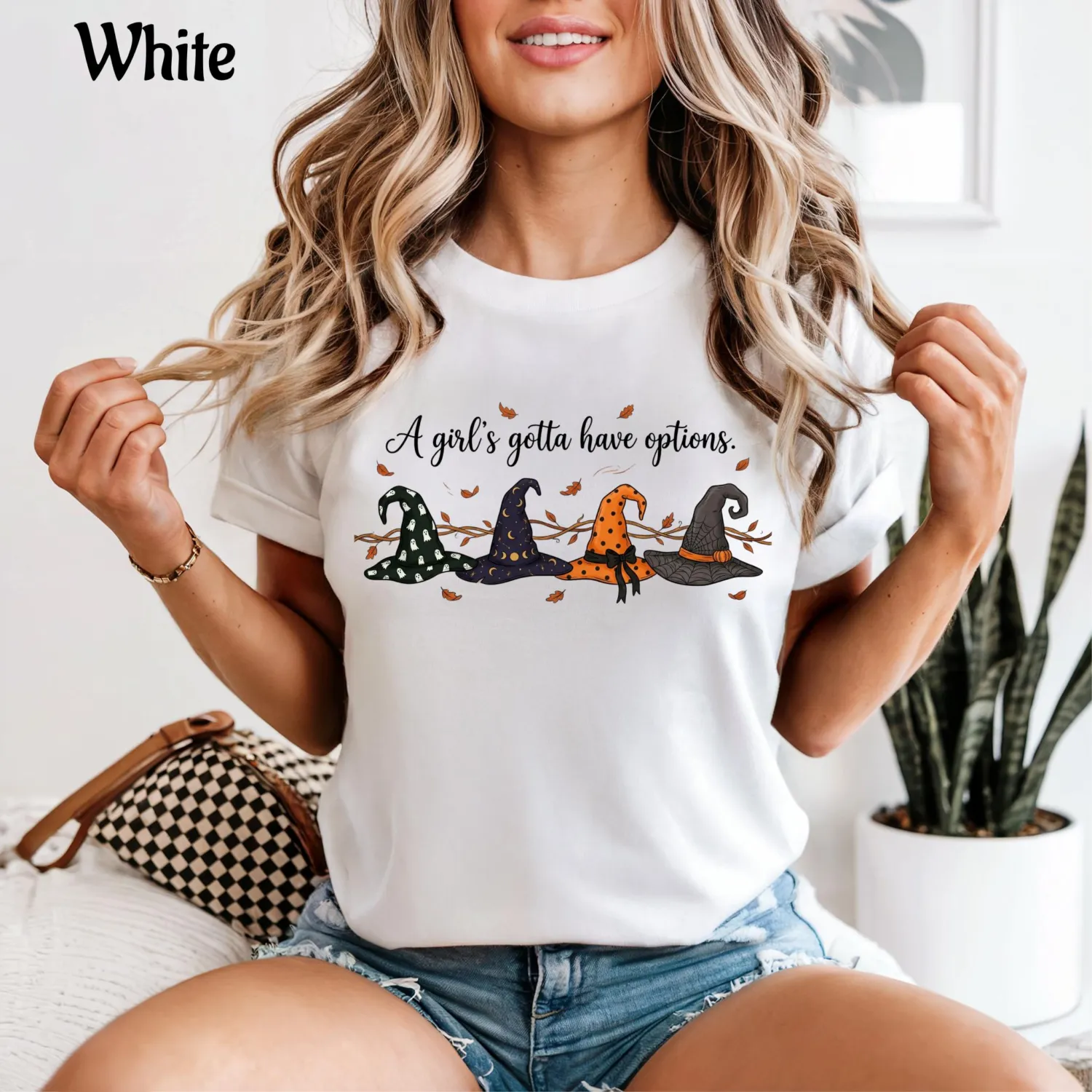 A Girl's Gotta Have Options Witch Halloween T-Shirt
