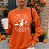 Funny Witch Driving Stick Halloween Sweatshirt Funny Witch Driving Stick Halloween Sweatshirt