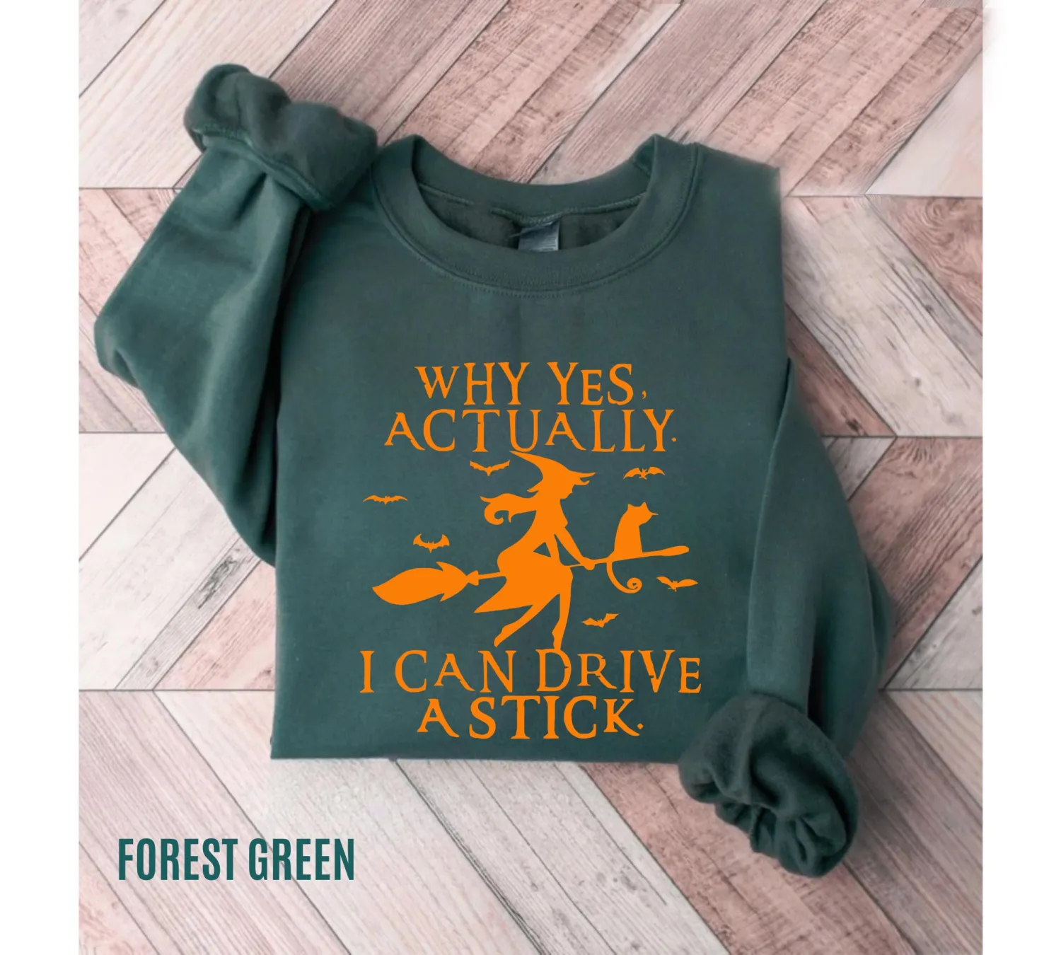 Funny Witch Driving Stick Halloween Sweatshirt Funny Witch Driving Stick Halloween Sweatshirt