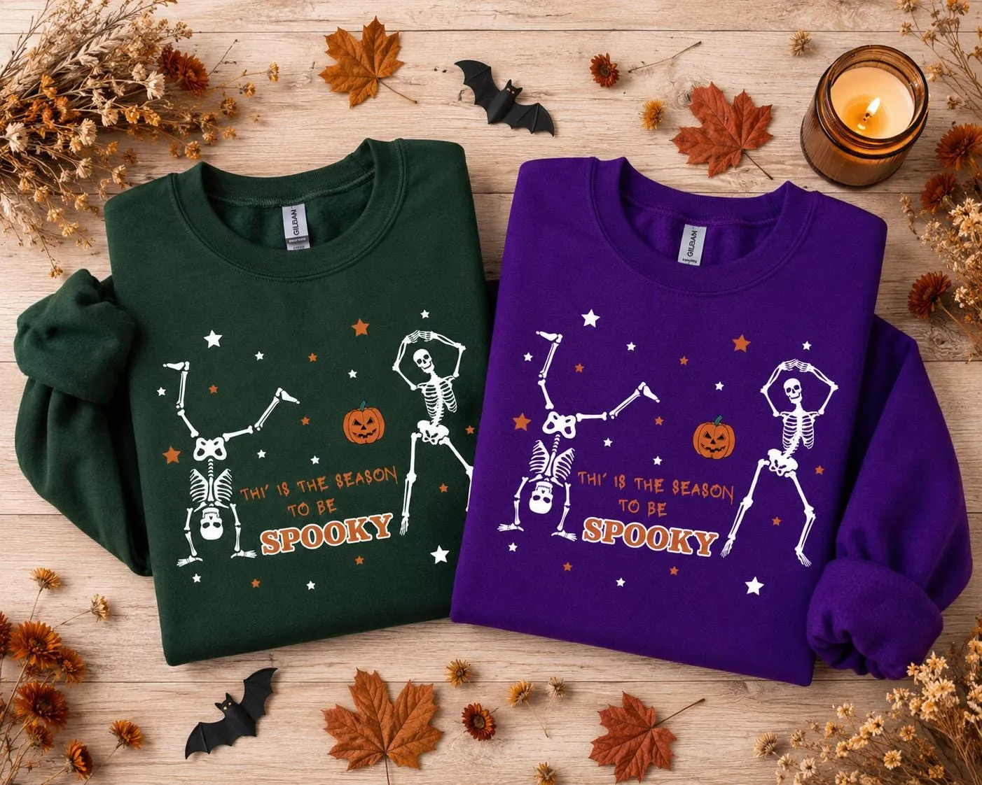Tis the Season to Be Spooky Dancing Skeleton Sweatshirt Tis the Season to Be Spooky Dancing Skeleton Sweatshirt